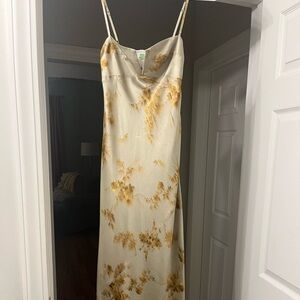 Reformation Brie Silk Dress